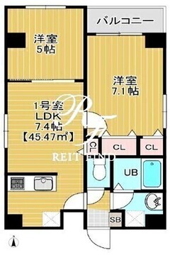 ブルーム錦糸町 601 間取り図