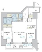 ブリリアイスト浅草 304 間取り図
