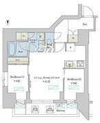 ブリリアイスト浅草 1104 間取り図