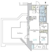 ブリリアイスト浅草 1503 間取り図 ?>