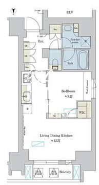 ブリリアイスト浅草 1501 間取り図
