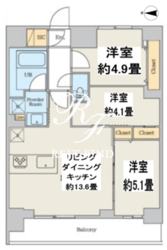 クレストコート本所吾妻橋ノース 804 間取り図