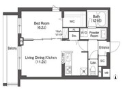 アイフラット方南町 206 間取り図