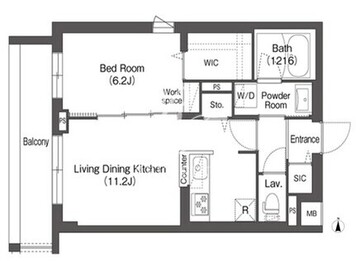 アイフラット方南町 206 間取り図