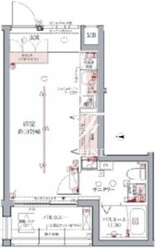 ラグディア高輪 402 間取り図