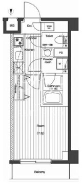 プレミアムキューブG北新宿 702 間取り図