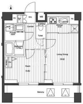 プレミアムキューブG北新宿 708 間取り図