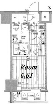 メイクスデザイン池袋 1304 間取り図
