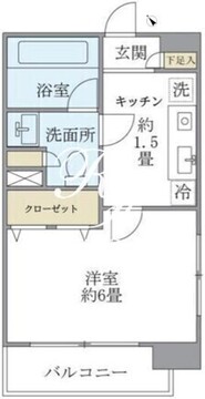 エコロジー白山レジデンス 204 間取り図