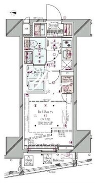 コンシェリア東京東十条レジデンス 503 間取り図