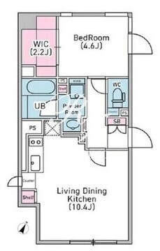 デュオメゾン渋谷松濤 404 間取り図