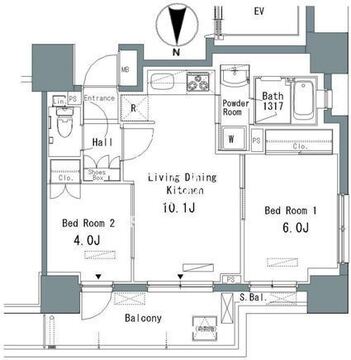 パークアクシス仲御徒町 204 間取り図