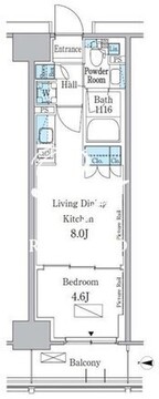 パークアクシス新宿百人町 321 間取り図