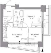 パークアクシス錦糸町 205 間取り図