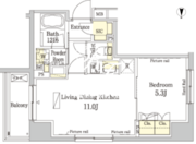 パークアクシス錦糸町ヴェール 706 間取り図