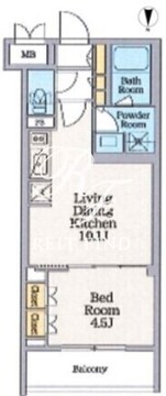 クレストコート池上六丁目 407 間取り図