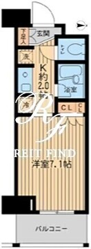 エコロジー東陽町プロセンチュリー 1010 間取り図