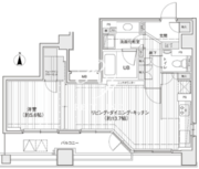 ドゥーエ銀座イースト1 1002 間取り図 ?>