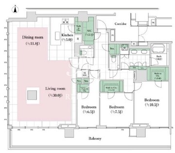 晴海フラッグ PARK-T-5004 間取り図