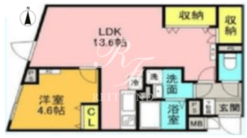 G.T.A.中野坂上 501 間取り図