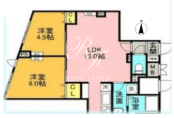 G.T.A.中野坂上 102 間取り図