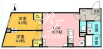 G.T.A.中野坂上 303 間取り図