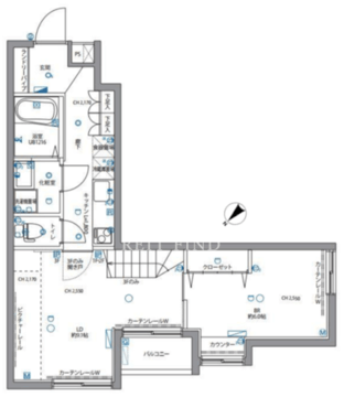スペリオール白金台 402 間取り図