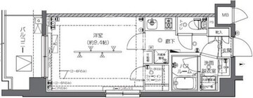 ズーム中野 501 間取り図