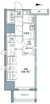 パークハビオ東中野 304 間取り図