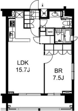 芝ウエスト 1001 間取り図