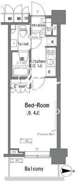 パークアクシス辰巳ステージ 220 間取り図