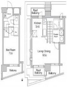 プラウドフラット代々木上原 902 間取り図