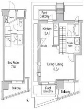 プラウドフラット代々木上原 902 間取り図