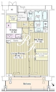 マチュリティ小石川 403 間取り図