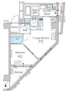 パークアクシス自由が丘テラス 201 間取り図