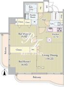 センテニアルタワー 702 間取り図