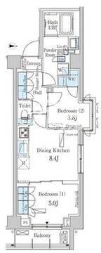 パークアクシス市谷加賀町 209 間取り図