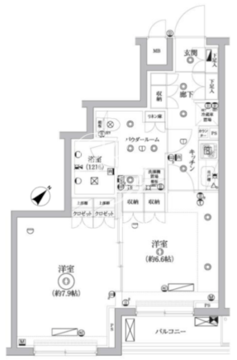 セジョリ鵜の木 412 間取り図