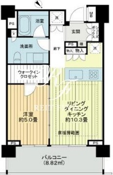イクサージュ目黒 320 間取り図