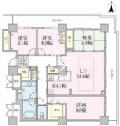 ロイヤルパークスタワー南千住 2315 間取り図