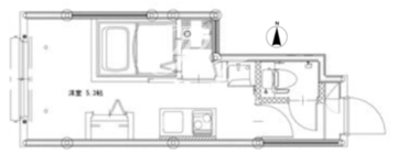 ソルナクレイシア都立大学 102 間取り図