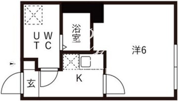 アイリス渋谷 201 間取り図
