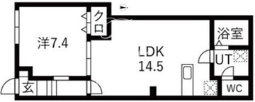アイリス渋谷 B106 間取り図