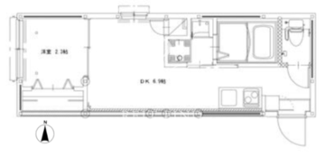 ソルナクレイシア都立大学 105 間取り図