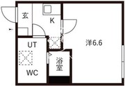 アイリス渋谷 202 間取り図
