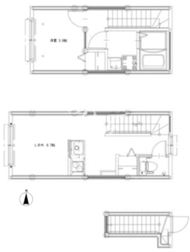 ソルナクレイシア都立大学 202 間取り図