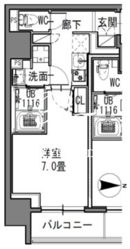 エスレジデンス新御徒町イースト 501 間取り図