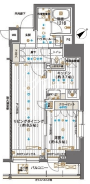 メインステージ神田須田町 1203 間取り図