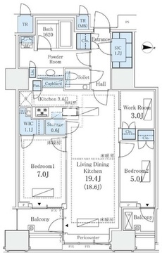 三田ガーデンヒルズ E-812 間取り図
