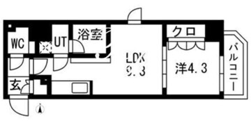 トラディス両国3 501 間取り図